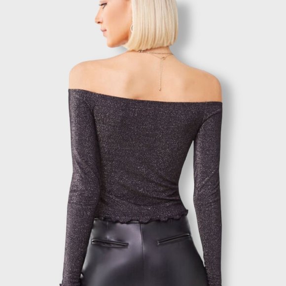 Metallic Lettuce-Edge Top - Picture 3 of 6